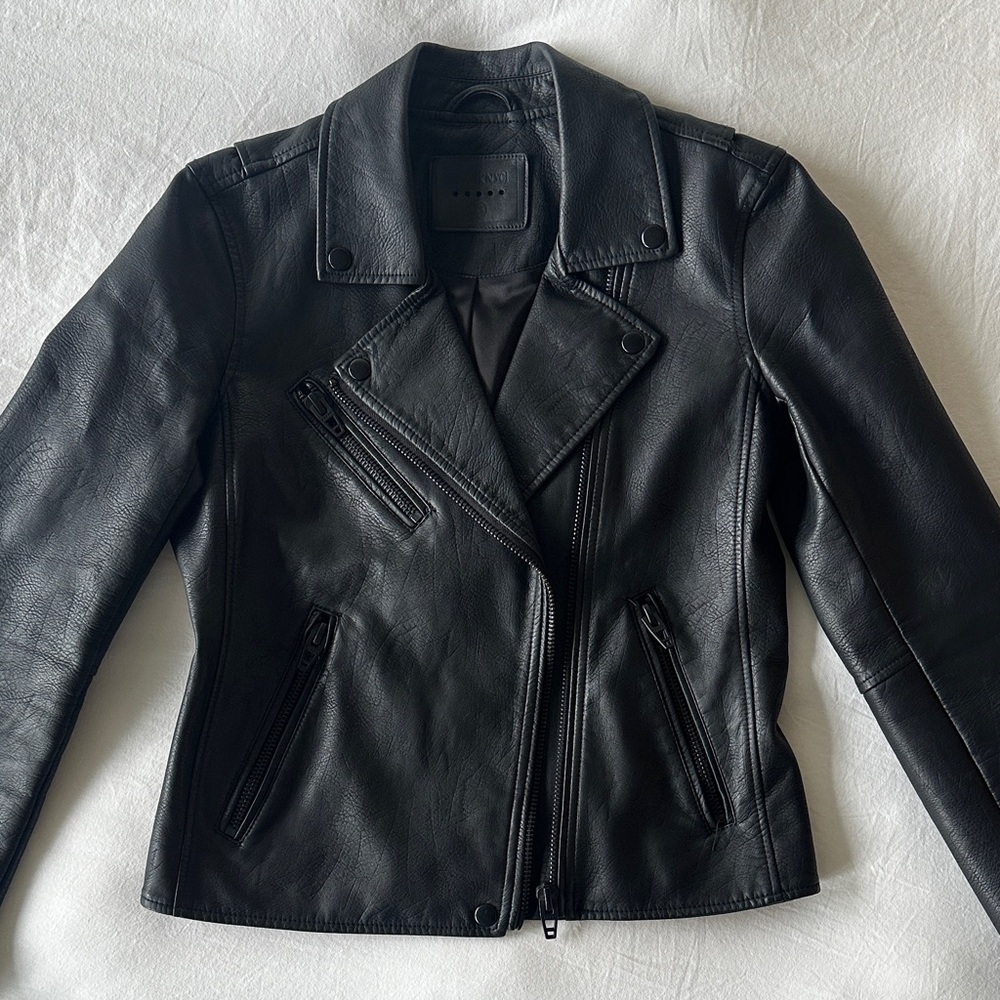 Anthropologie Blank NYC Black Leather Jacket